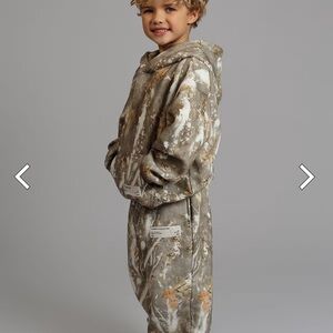 New Kids' Camouflage Print Sweatpants -Large